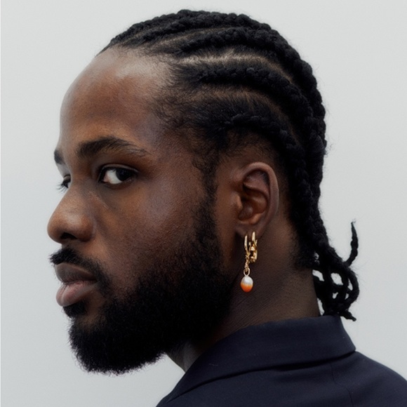 MARIA BLACK Gold Tula Broken Infinity Hoop Earring - Picture 13 of 16